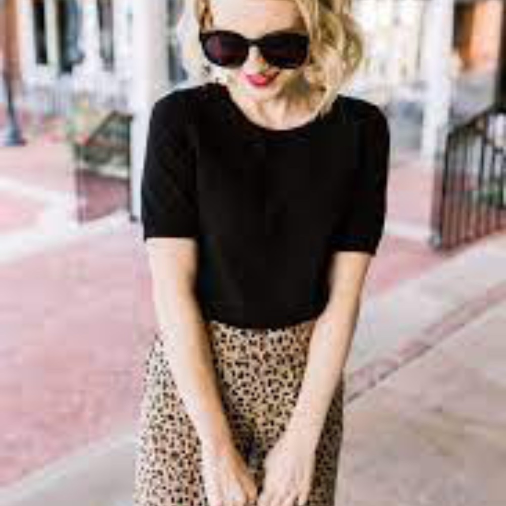J. Crew Leopard Animal Print Pull On Pants
